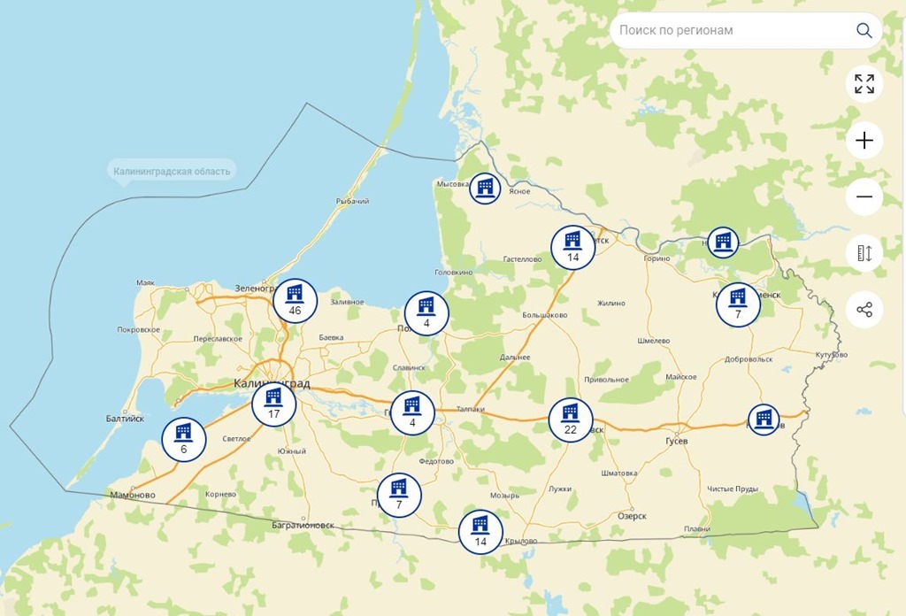 144 промплощадки из Калининградской области внесены на инвесткарту России