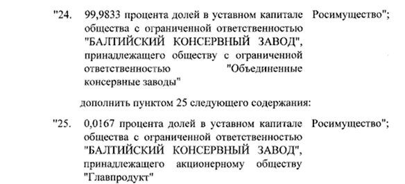 Путин передал во временное госуправление компании «Главпродукта», включая завод в Черняховске